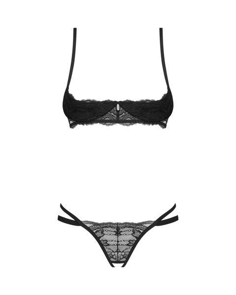 Комплект Obsessive Nutris 2-pcs crotchless set XL 2XL SX1169 фото