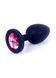 Силіконова анальна пробка Boys of Toys Jewellery Silicone Black Plug S Pink 62530064-00083 фото 2