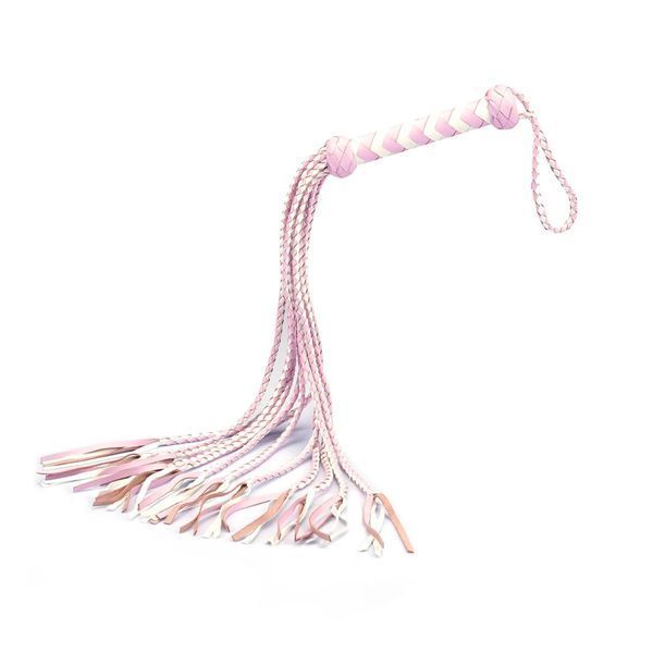 Флогер Liebe Seele White & Pink Leather Whip SX2833 фото