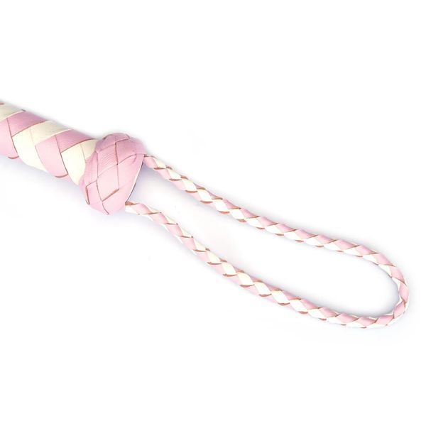 Флогер Liebe Seele White & Pink Leather Whip SX2833 фото