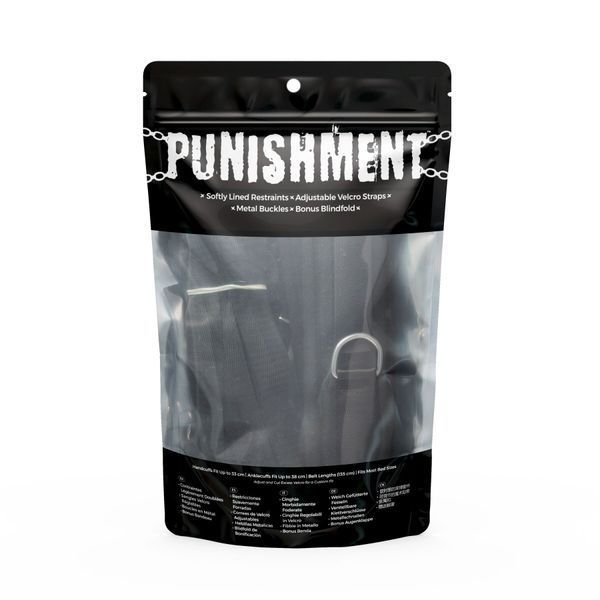 Розтяжка на ліжко Punishment - 5-Piece Bed Restraint Kit - Black SX2229 фото