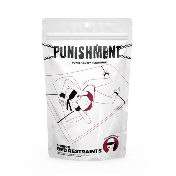 Розтяжка на ліжко Punishment - 5-Piece Bed Restraint Kit - Black SX2229 фото