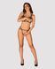 Еротичний комплект зі стреп Obsessive Badossa 2-pcs set L XL, чорний, з доступом, бюстгальтер, стрін SO7217 фото 3