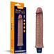 Фалоімітатор з вібрацією LoveToy Real Softee Rechargeable Silicone Vibrating Dildo 9.5"