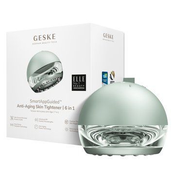 Масажер для підтяжки шкіри обличчя GESKE Anti-aging Skin Tightener 6в1 green HB0420 фото