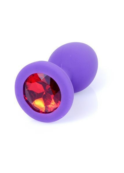 Анальна пробка Boys of Toys Jewellery Silicone Purple Plug S Red 62530064-00082 фото