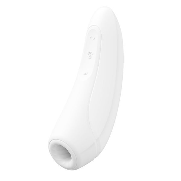 Вакуумний кліторальний стимулятор Satisfyer Curvy 1+ White з керуванням через інтернет SO3781 фото