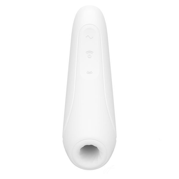 Вакуумний кліторальний стимулятор Satisfyer Curvy 1+ White з керуванням через інтернет SO3781 фото