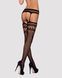 Панчохи-стокінги із комбінованою сіткою Obsessive Garter stockings S214 SO7268 фото 3