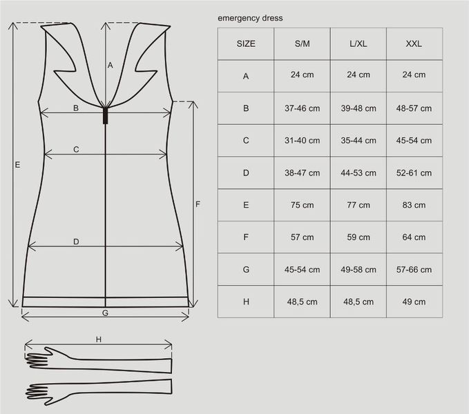 Еротичний костюм медсестри Obsessive Emergency dress SO7704 фото