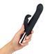 Вібратор-кролик Rosy Gold Rabbit Vibrator With Thrusting Function Black SX3069 фото 5