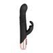 Вібратор-кролик Rosy Gold Rabbit Vibrator With Thrusting Function Black SX3069 фото 2