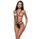 Відкритий боді зі стреп Passion Exclusive MEGGY, black PS27702 фото 1