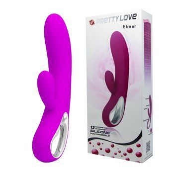 Вібратор-кролик Pretty Love Elmer Vibrator Purple 6603BI-014413 фото