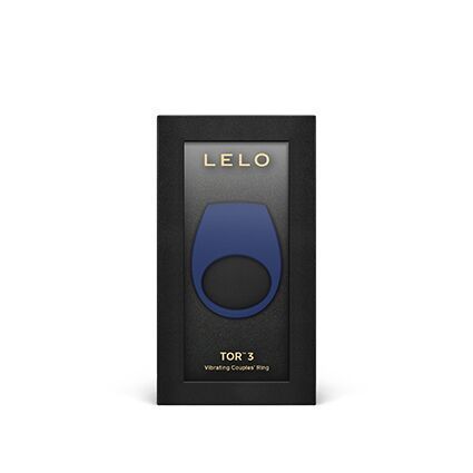 Ерекційне кільце з вібрацією LELO Tor 3 Base Blue, керування зі смартфона SX0701 фото