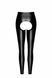 Легінси Noir Handmade F304 Taboo, 3XL, black, під латекс, відкриті сідниці та промежина SX0261 фото 5