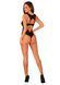 Мереживне боді Obsessive Donna Dream crotchless teddy, відкритий доступ, Black SO8633 фото 7