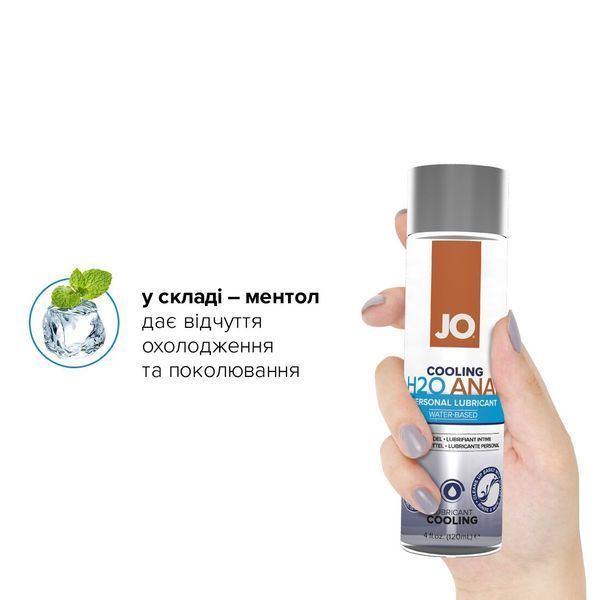 Анальний лубрикант JO ANAL H2O - COOLING (120 мл) SO1695 фото
