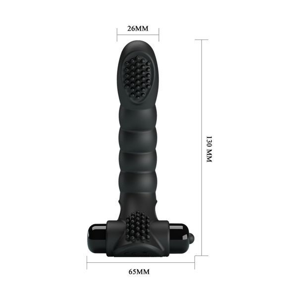 Насадка на палець Pretty Love Alexander Finger Vibrator Black 6603BI-014707 фото