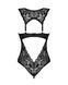 Мереживне боді Obsessive Donna Dream crotchless teddy, відкритий доступ, Black SO8633 фото 4