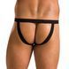Чоловічі сліпи на шнурівці Passion 044 SLIP BEN XXL XXXL Black, екошкіра, люверси SO7603 фото 2