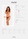 Прозорі стрінги з доступом Obsessive Celia Noir crotchless thong XL 2XL SO7871 фото 7