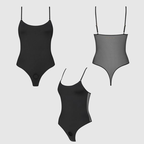 Боді з фіксацією ділдо Strap-On-Me Harness Body Signature - L - Black SX3509 фото