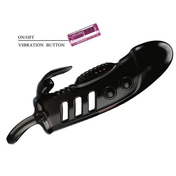 Насадка на член Pretty Love Sloane Vibrating Penis Sleeve Black 6603BI-026243-1 фото