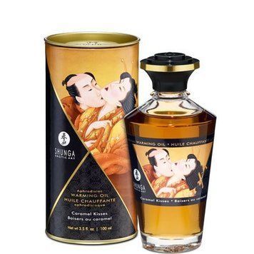 Розігрівальна олія для інтимних поцілунків Shunga Caramel Kisses (100 мл) SO2501 фото