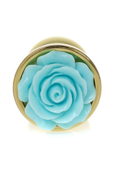 Анальна пробка Boys of Toys Jewellery Gold PLUG ROSE- Light Blue 62530064-00126 фото
