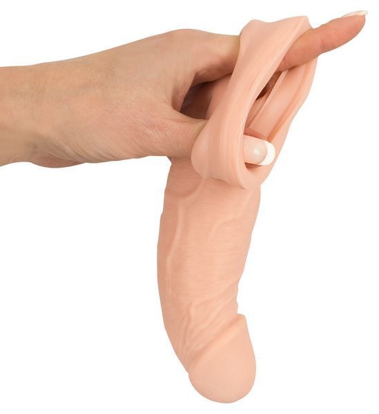 Подовжуюча насадка - Nature Skin Penis Sleeve With Extension 61325329830000 фото