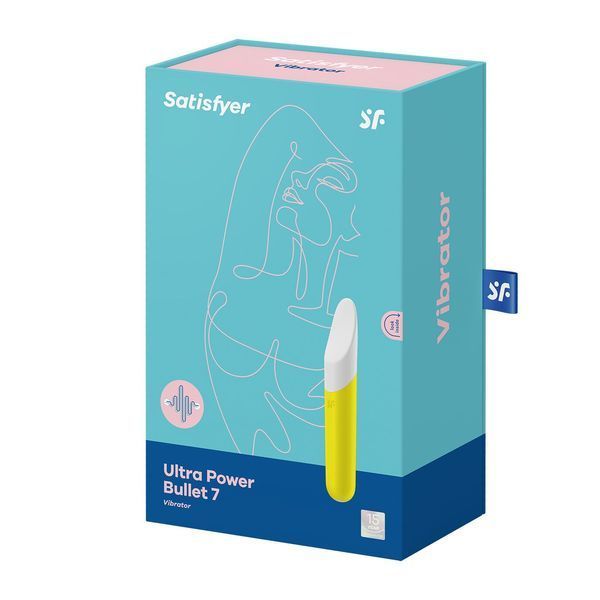 Мінівібратор з гнучким язичком Satisfyer Ultra Power Bullet 7 Yellow SO5436 фото