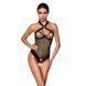 Сітчастий боді з халтером Passion Amanda Body, black SO5316 фото 1