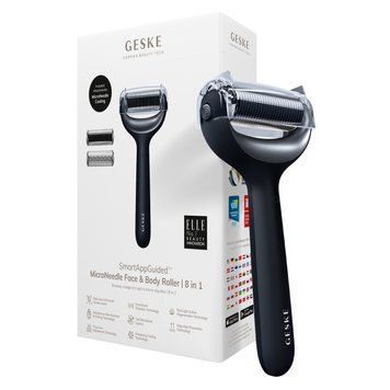 Електронний ролер для обличчя та тіла з мікроголками GESKE MicroNeedle Face&Body Roller 8в1 black HB0201 фото