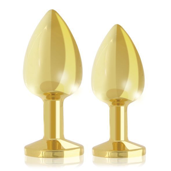 Набір металевих анальних пробок із кристалом RIANNE S &ndash; Booty Plug Luxury Set, діаметр 3 та 3,5 см SO3858 фото