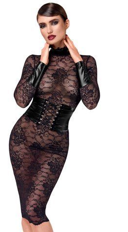 Сукня Noir Handmade F375 Noirelle Lace Corset Midi dress M SX4115 фото