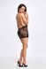 Сукня Noir Handmade F313 Mythos mini flocked mesh dress with jewelry rhinestone chain - 3XL SX0315 фото 4
