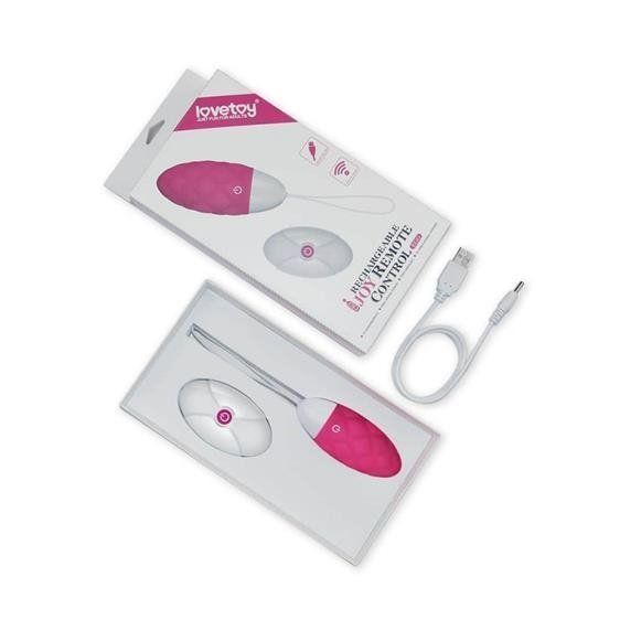 Віброяйце Lovetoy IJOY Rechargeable Remote Control Egg Pink 6452LVTOY328 фото