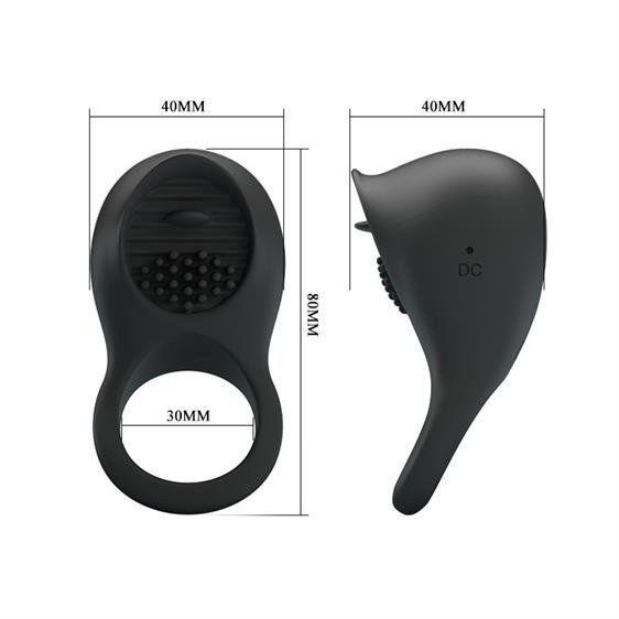Ерекційне кільце Pretty Love Ring Shacking II Black 6603BI-210216 фото
