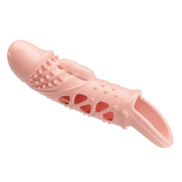 Насадка на член Pretty Love Cecelia Vibrating Penis Sleeve Flesh 6603BI-026242 фото