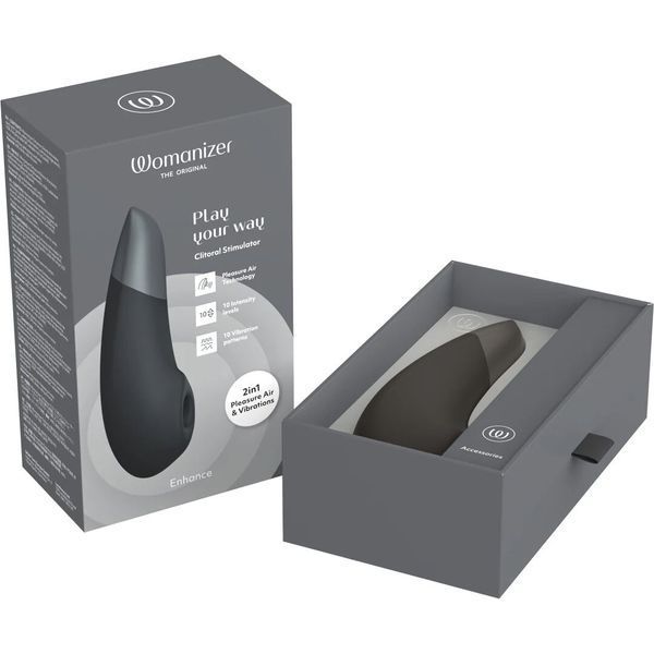 Вакуумний кліторальний стимулятор Womanizer Enhance Black SX2519 фото