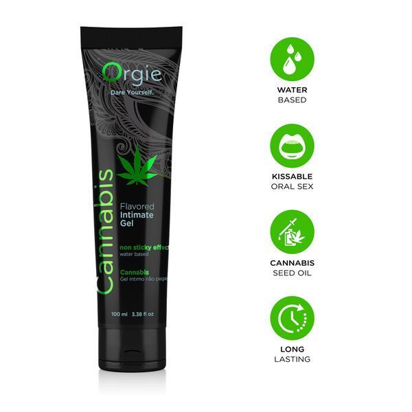 Їстівний лубрикант на водній основі Orgie Lube Tube Cannabis, 100 мл SX1511 фото