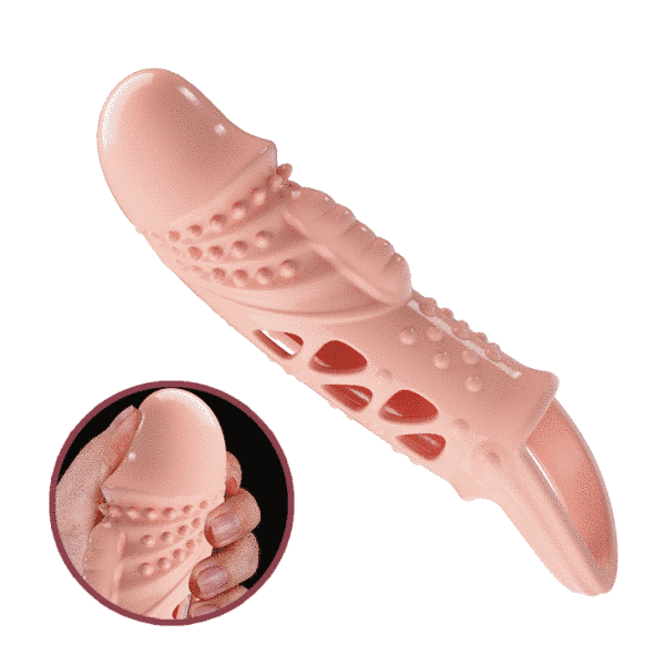 Насадка на член Pretty Love Cecelia Vibrating Penis Sleeve Flesh 6603BI-026242 фото
