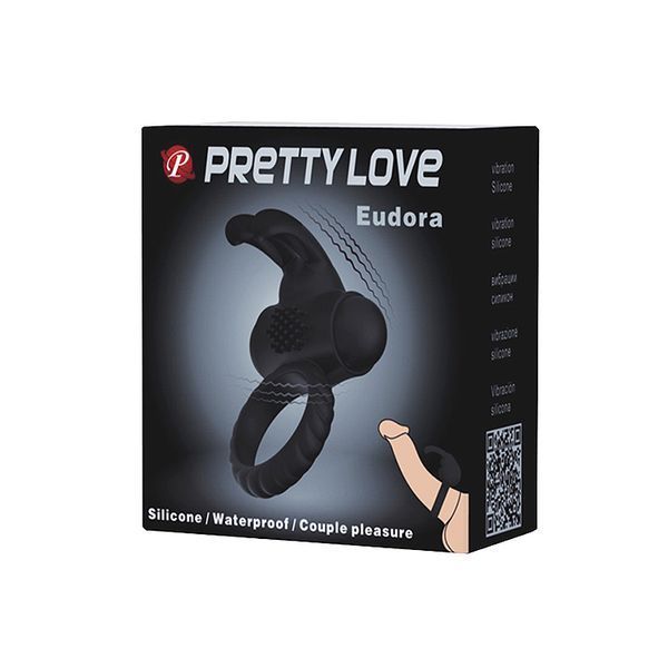 Ерекційне кільце Pretty Love Eudora Penis Ring Black 6603BI-026219 фото