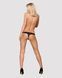 Мереживні танги з доступом Obsessive 828-THC-1 crotchless thong L XL, чорні SO7173 фото 4