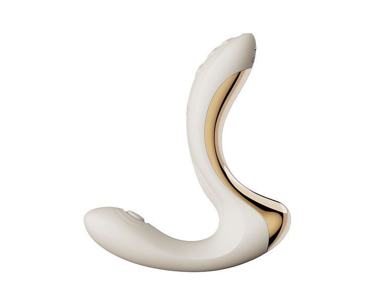 Вібратор-пульсатор з вакуумною насадкою Zalo &ndash; Talis G-Spot PulseWave Vibrator Ivory White SX0714 фото