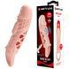 Насадка на член Pretty Love Cecelia Vibrating Penis Sleeve Flesh 6603BI-026242 фото 1