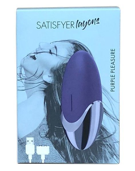 Потужний вібратор Satisfyer Lay-On - Purple Pleasure, водонепроникний, 15 режимів роботи SO3015 фото