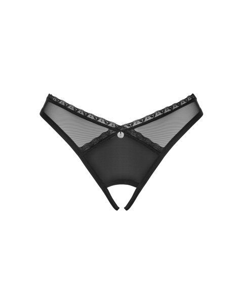 Трусики з доступом Obsessive Latinesa crotchless thong XL 2XL SO9783 фото