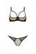 Еротичний комплект Passion MARINA SET WITH OPEN BRA, XXL XXXL, beige, відкриті чашки SO9733 фото 3